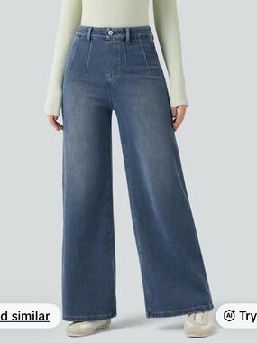 Halara flex high waist tummy control jeans with pockets. Size  xS petite